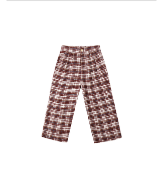 Rylee & Cru Brooklyn Pant - Burgundy Plaid