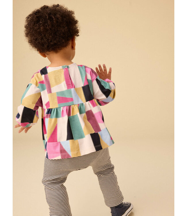 Tea Collection Boho Top & Pants Baby Set - Pojagi Patchwork