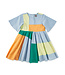 Tea Collection Patchwork Dress -Scenic Blue