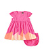 Tea Collection Baby Cap Sleeve Jogakbo Dress - Astible Pink