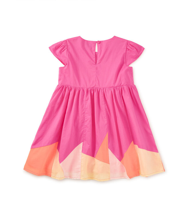 Tea Collection Cap Sleeve Jogakbo Dress - Astible Pink