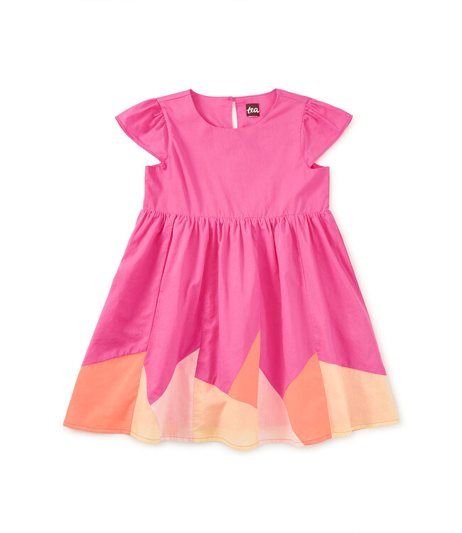 Tea Collection Cap Sleeve Jogakbo Dress - Astible Pink