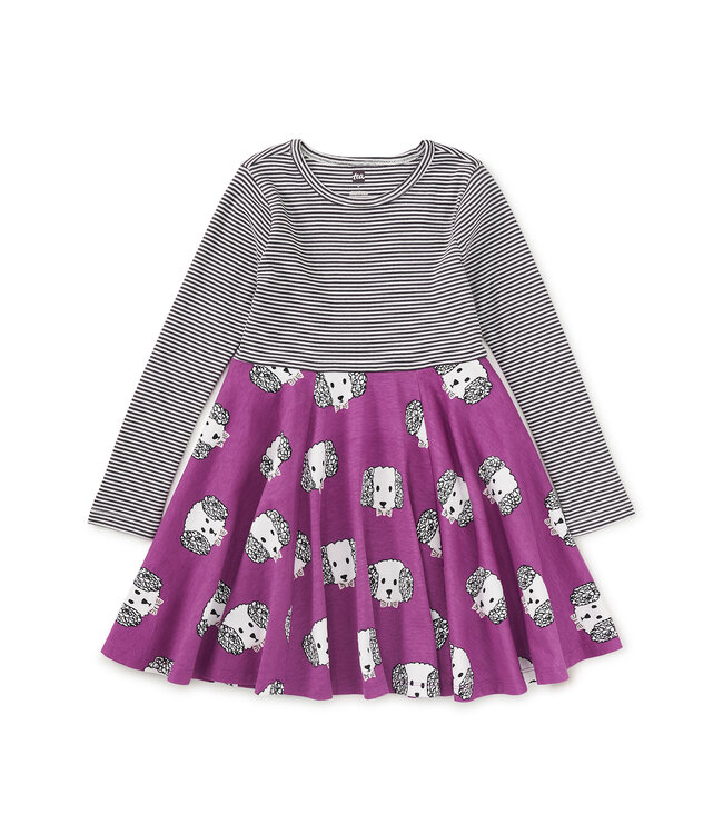 Tea Collection Print Mix Twirl Dress - Maltipoo