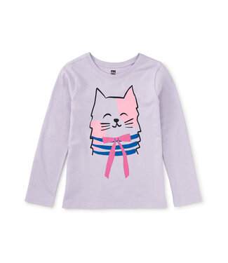 Tea Collection Bowtie Kitty Graphic Baby Tee