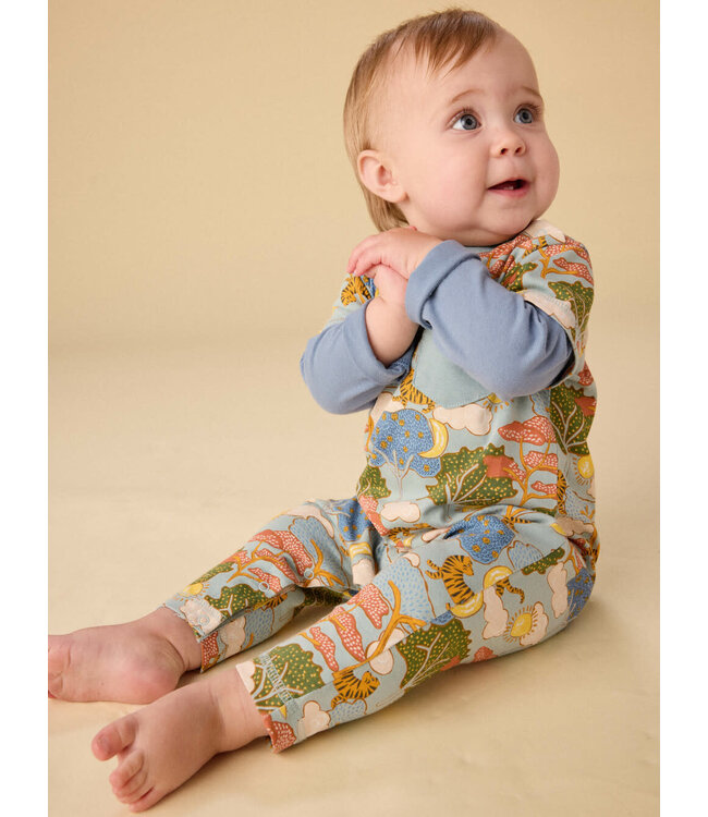 Tea Collection Layered Button Up  Baby Romper