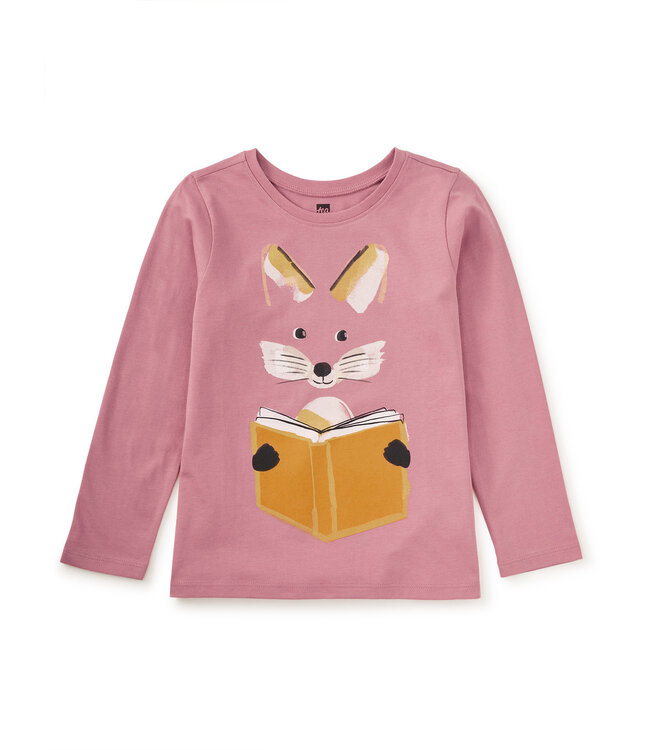 Tea Collection Reading Fox Double Sided Tee