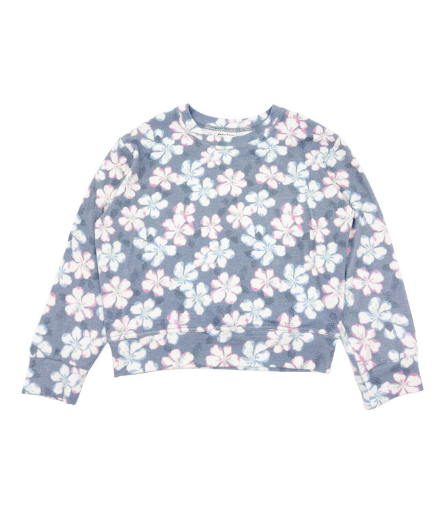 Feather 4 Arrow Luna Hacci Top - Dusty Blue