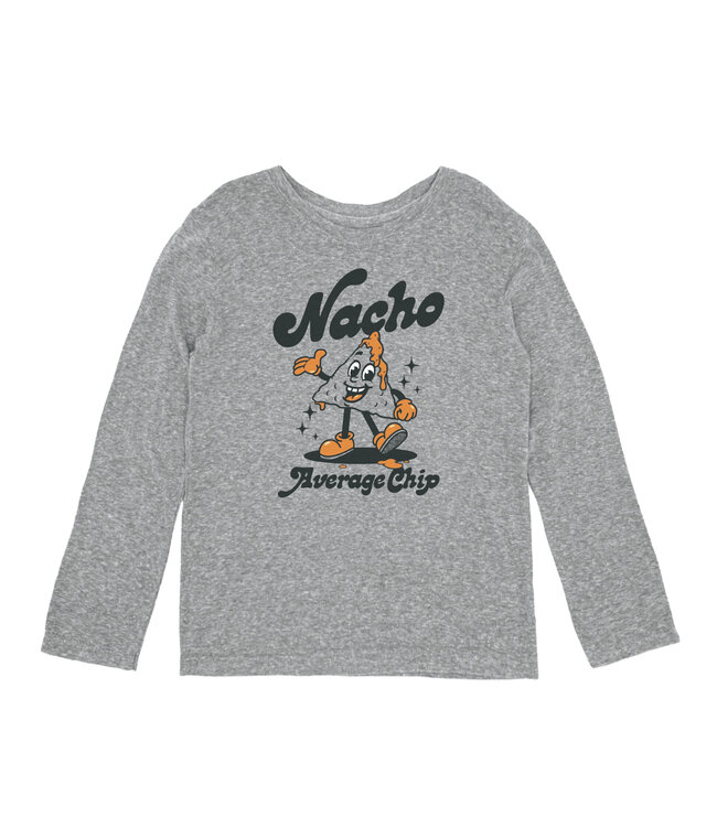 Feather 4 Arrow Nacho L/S Tee - Heather Grey