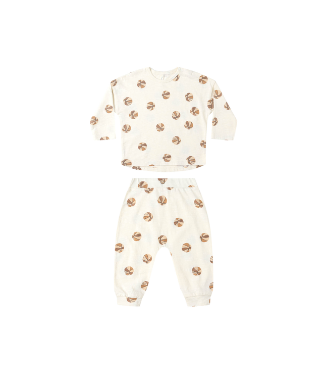 Rylee & Cru Baby Pant Set - Basketball