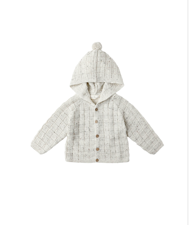 Rylee & Cru Baby Tassel Cardigan - Oatmeal Speckle