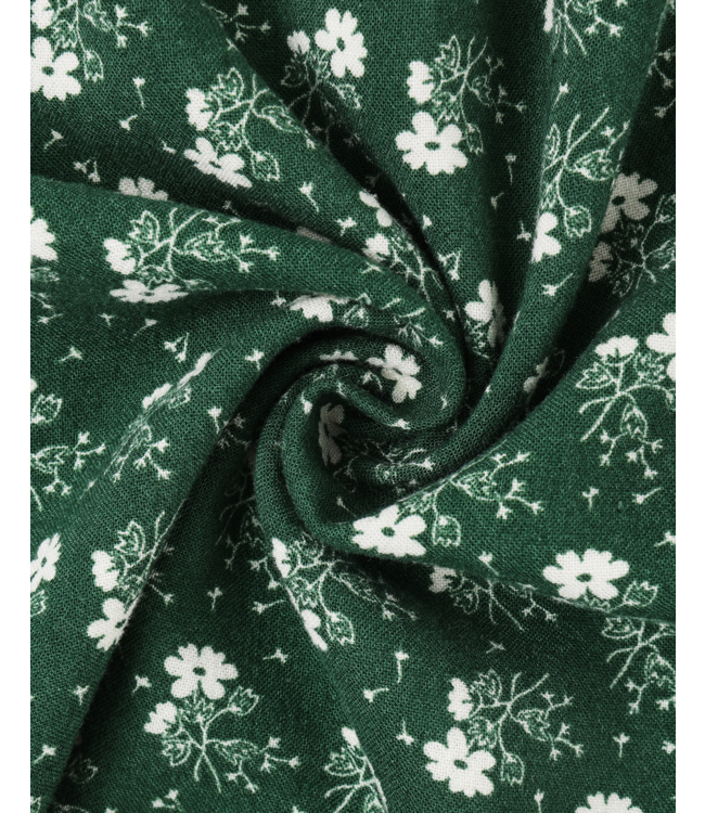 Rylee & Cru Sabrina Dress - Green Ditsy