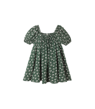Rylee & Cru Sabrina Dress - Green Ditsy