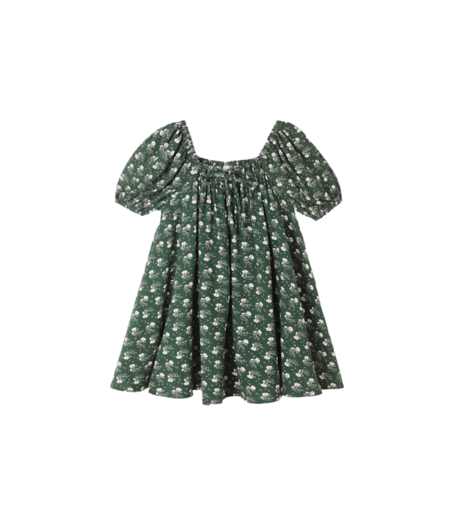 Rylee & Cru Sabrina Dress - Green Ditsy