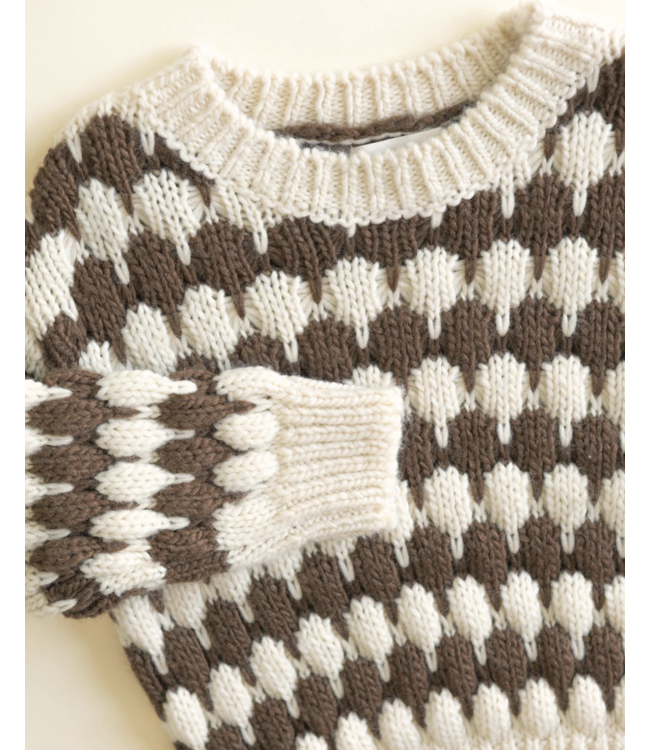 Rylee & Cru Baby Shiloh Sweater - Brown Stripe