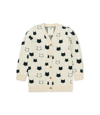 Tea Collection Long Iconic Cat Cardigan