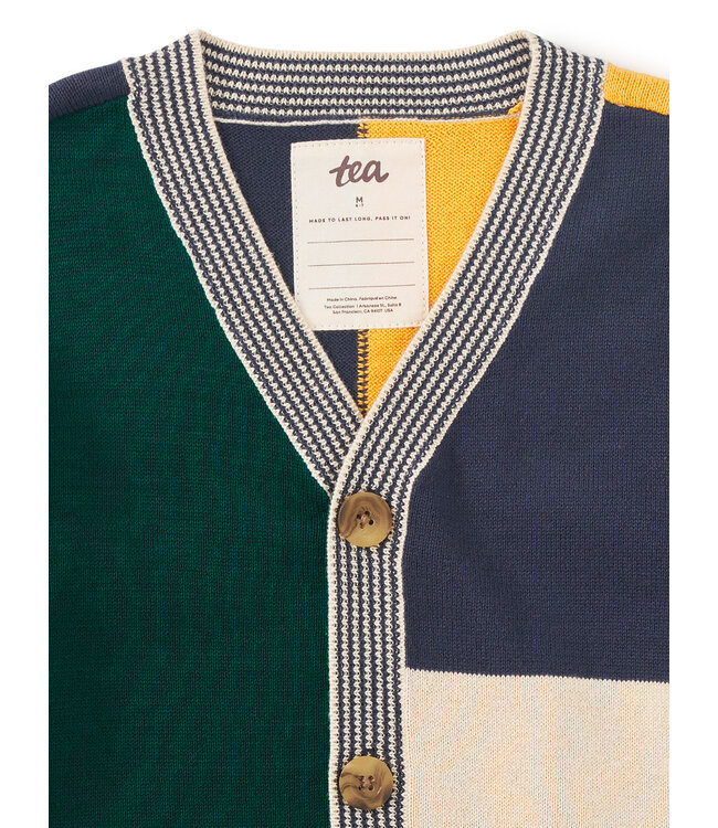 Tea Collection Colorblock Sweater Cardigan