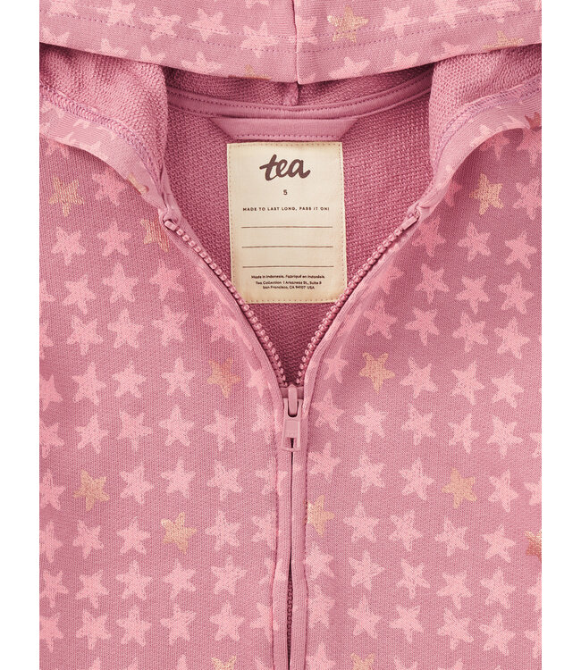 Tea Collection Easy Fit Hoodie- Metallic Stars