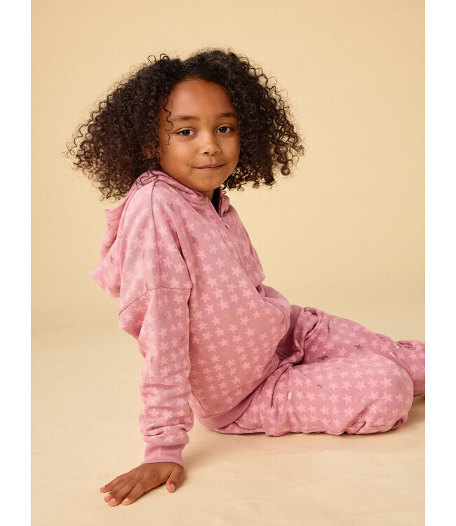 Tea Collection Easy Fit Hoodie- Metallic Stars