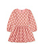 Tea Collection Blouson Sleeve Pocket Dress - Metallic Chrysanthemum