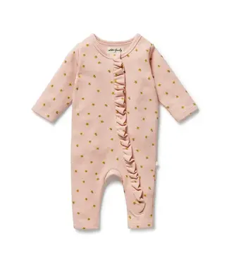 Wilson & Frenchy Little Fleur Organic Waffle Romper