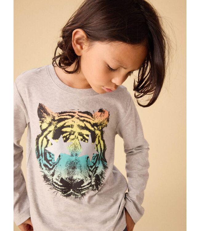 Tea Collection Star Foil Tiger Graphic Tee