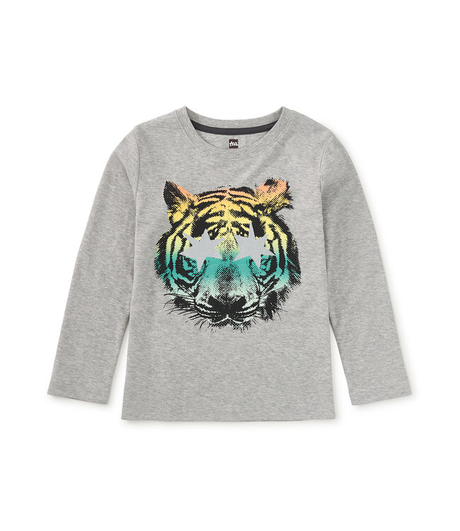 Tea Collection Star Foil Tiger Graphic Tee