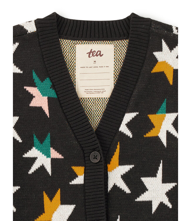 Tea Collection Long Iconic Stars Cardigan