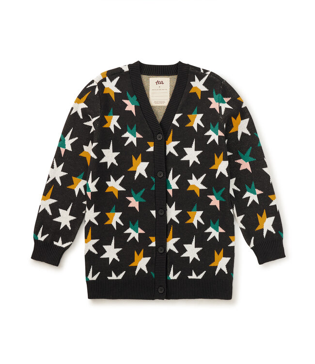 Tea Collection Long Iconic Stars Cardigan