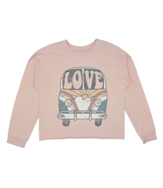 Tiny Whales Love Bus Oversized L/S Tee