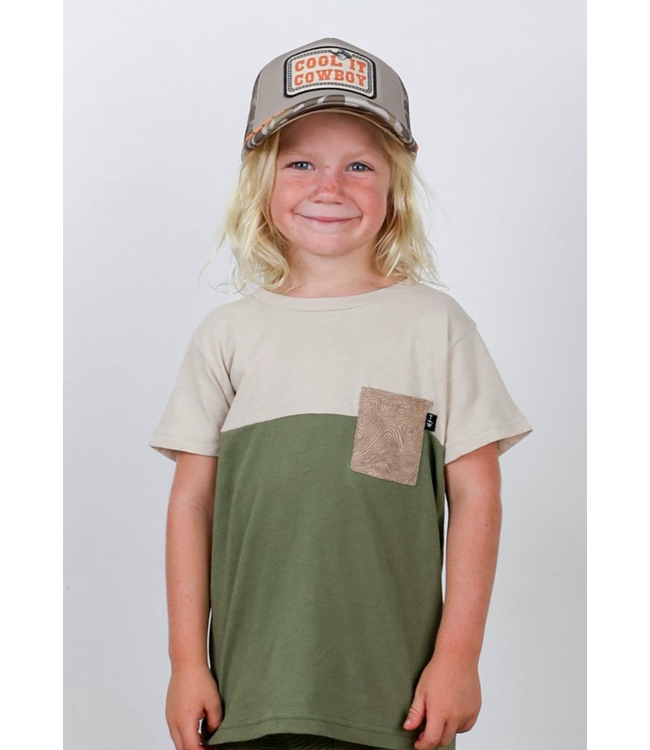 Tiny Whales Field Guide Tee - Pine/ Cinder