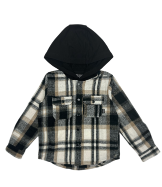 Tiny Whales Woodsman Hooded Flannel