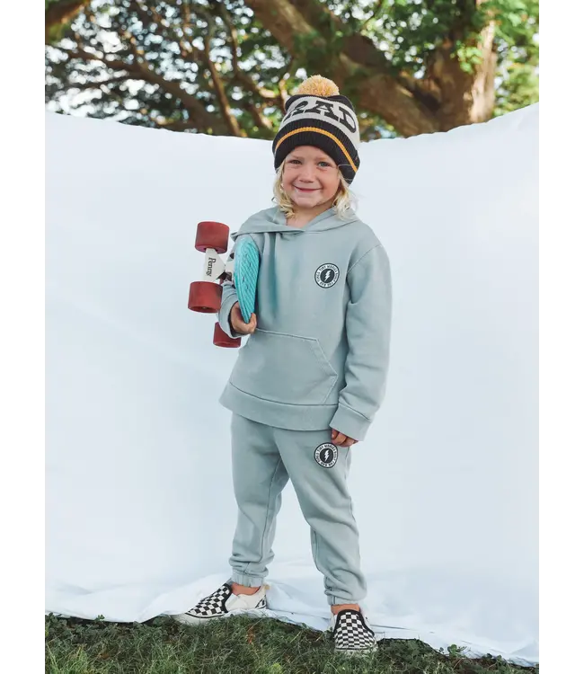 Tiny Whales Rad Powers Hoodie - Mineral Granite