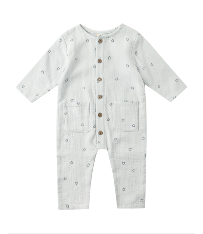 Quincy Mae Pocketed Woven Jumpsuit - Twinkle