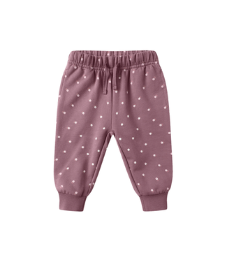 Quincy Mae Relaxed Fleece Sweatpant - Polka Dot