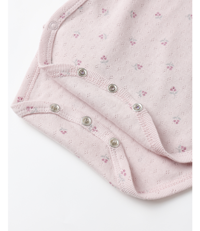 Quincy Mae Side Snap Bodysuit - Lilac Ditsy