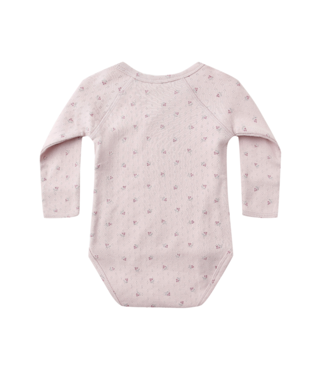 Quincy Mae Side Snap Bodysuit - Lilac Ditsy