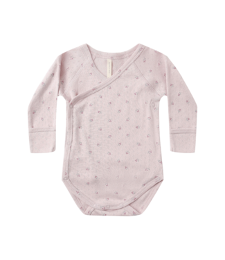 Quincy Mae Side Snap Bodysuit - Lilac Ditsy