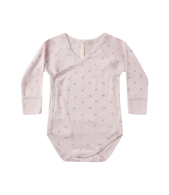 Quincy Mae Side Snap Bodysuit - Lilac Ditsy