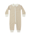 Quincy Mae Zip Long Sleeve Sleeper - Gold Stripe