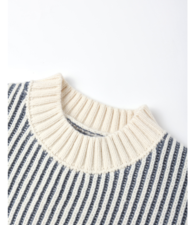 Quincy Mae Relaxed Knit Sweater - Ocean