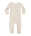 Quincy Mae Baby Footie - Oat Micro Stripe