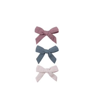 Quincy Mae Bow Clip Set - Ocean, Mulberry, Lilac