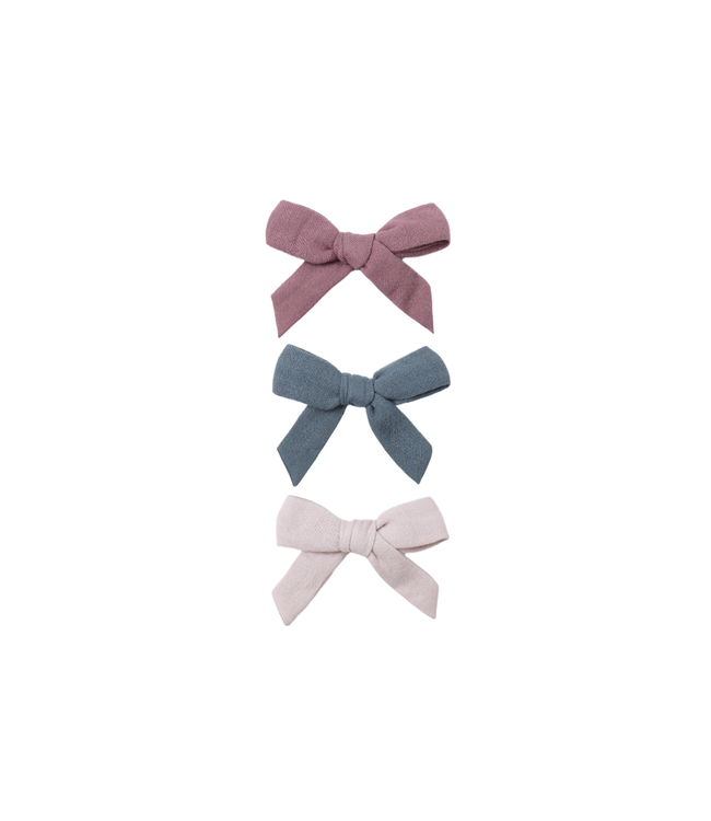 Quincy Mae Bow Clip Set - Ocean, Mulberry, Lilac