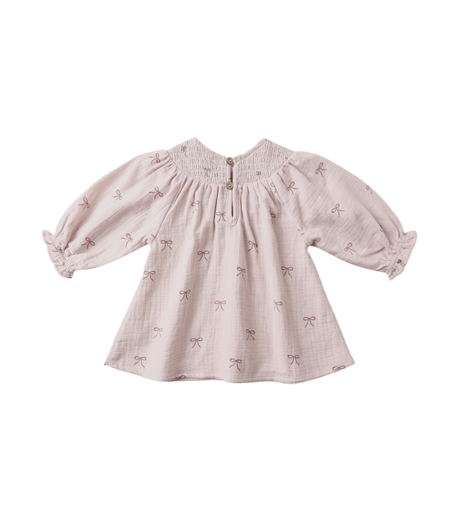 Quincy Mae V Smocked Dress - Bows