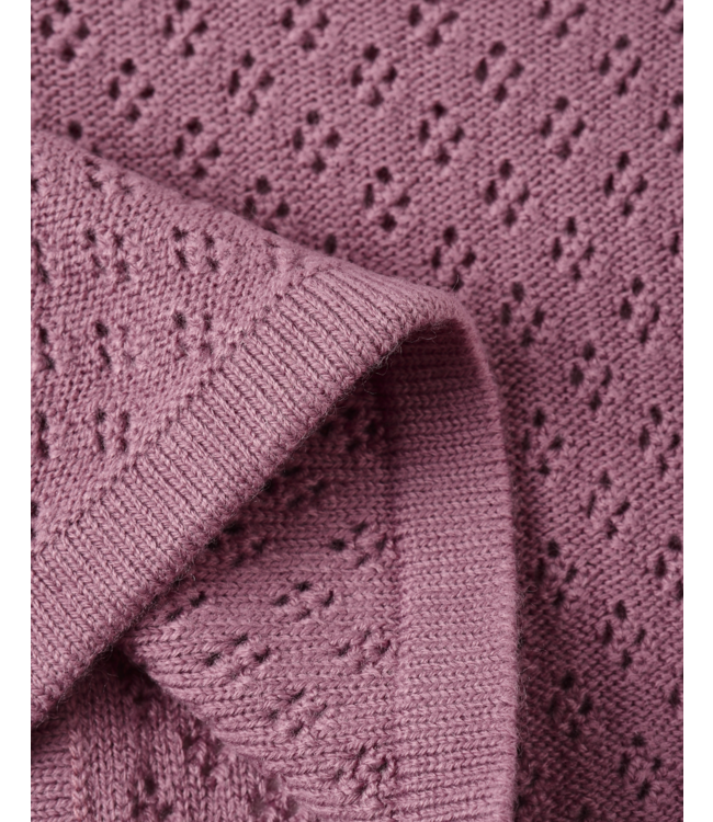 Quincy Mae Knit Cardigan - Mulberry