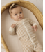 Quincy Mae Zip Long Sleeve Sleeper - Gold Stripe