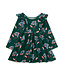 Tea Collection Ruffle Shoulder Baby Dress - Floral & Butterfly Bouquet