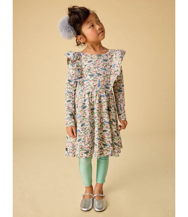 Tea Collection Ruffle Shoulder Ballet Dress