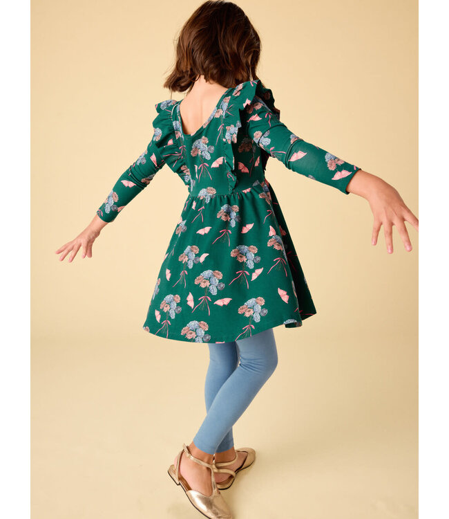 Tea Collection Ruffle Shoulder Ballet Dress