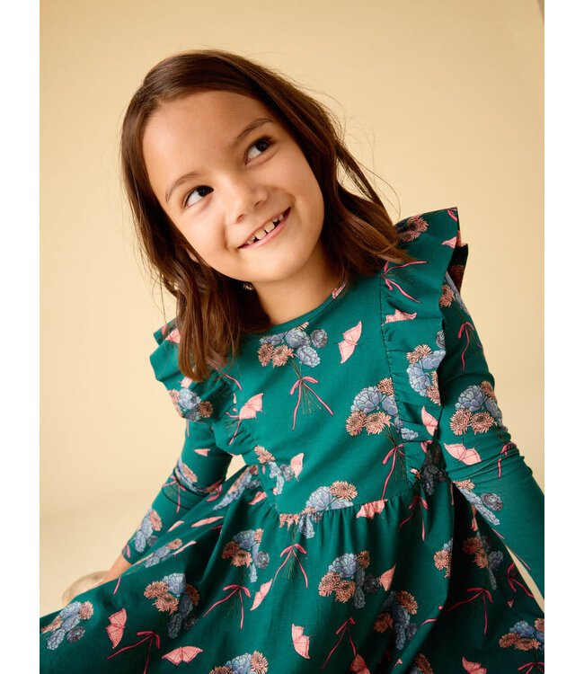 Tea Collection Ruffle Shoulder Ballet Dress